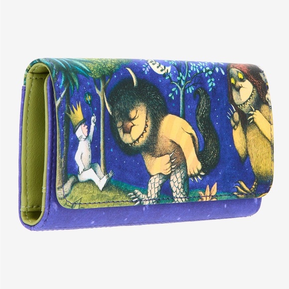 Loungefly Wild Things Blue Wallet - Picture 2 of 4